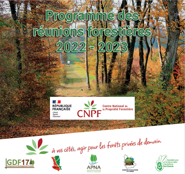 Programme réunions forestières 2022-2023