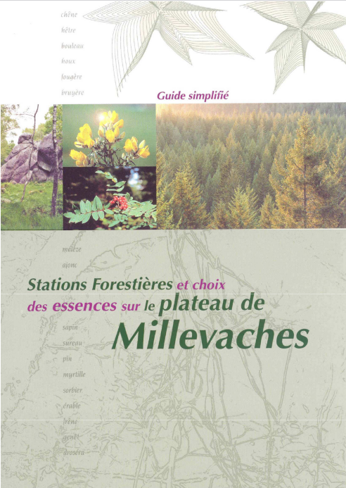 Guide simplifié - Identification des stations et choix des essences sur le plateau de Millevaches